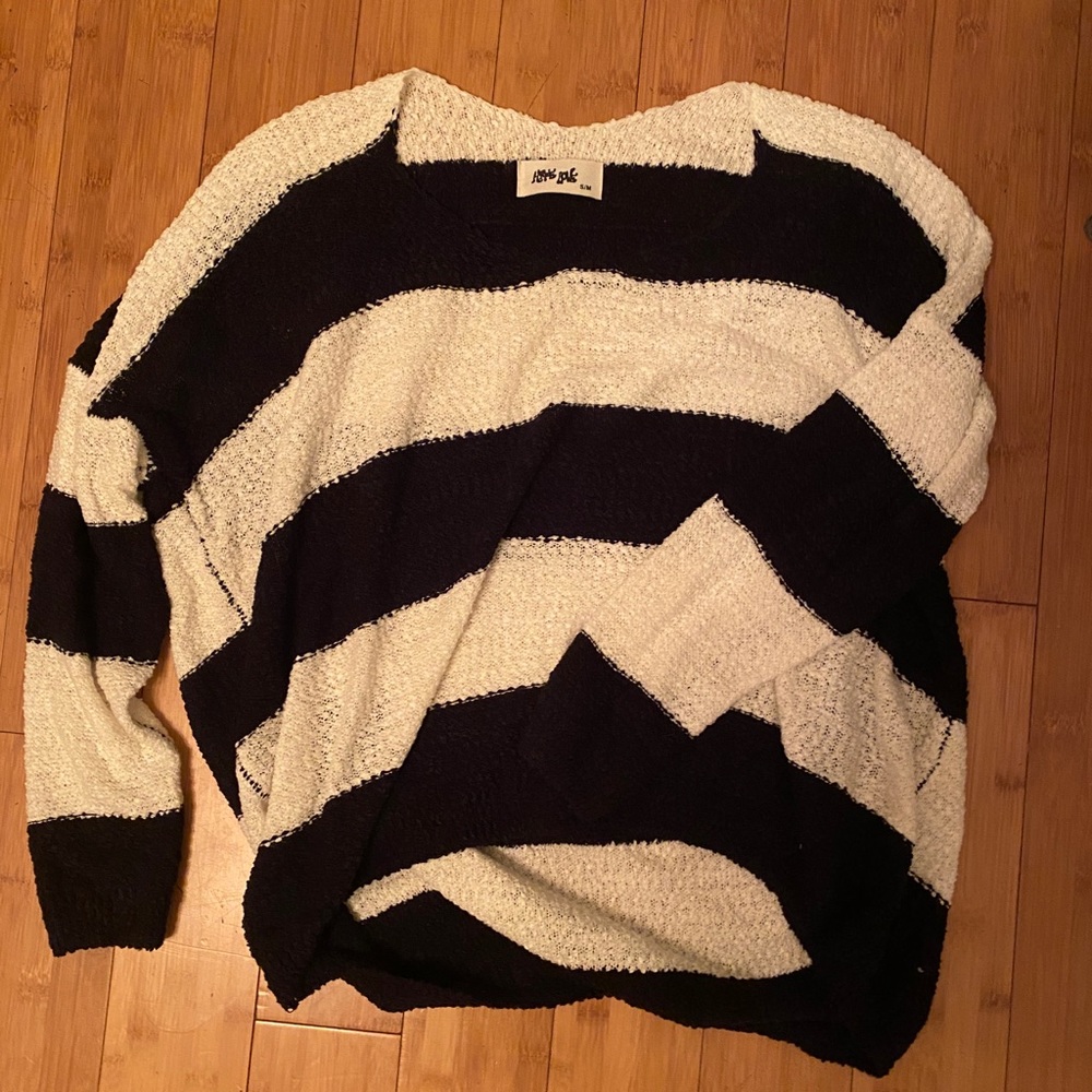 Black and white stripped sweater